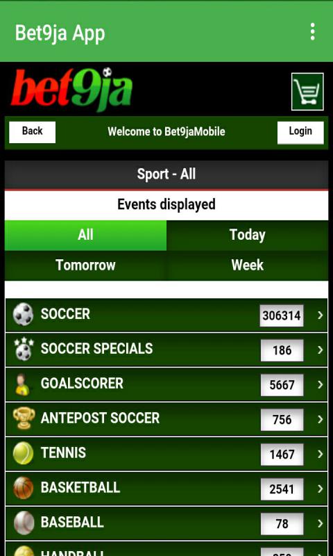 Old Bet9ja Mobile App