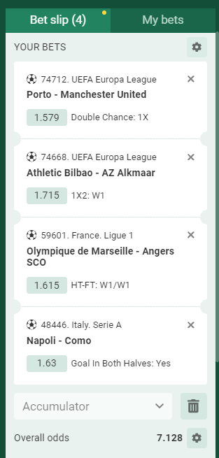 Betwinner Acca 3rd to 4th October 2024