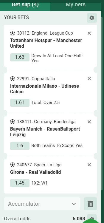 Betwinner Acca 19th to 20th December 2024