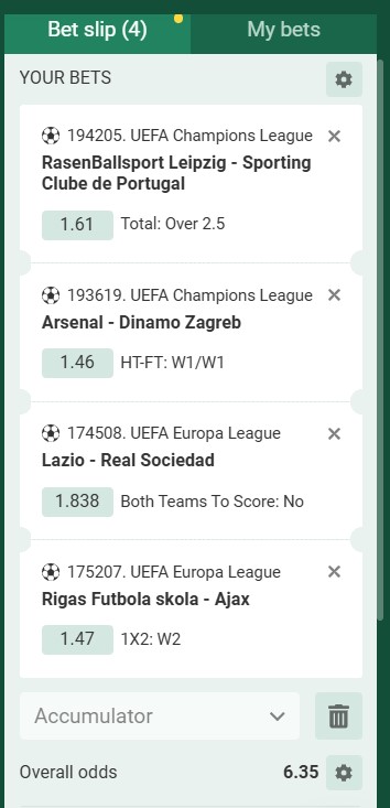 Betwinner Acca 22nd to 23rd January 2025