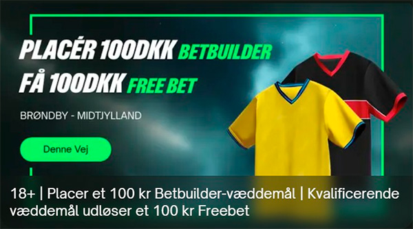 Brøndby - FCM freebet hos ComeOn, Superligaen