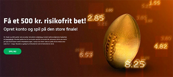 Expekt Super Bowl velkomstbonus - Spil risikofrit