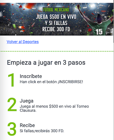 promocion de codere para el clausura de la liga mexicana