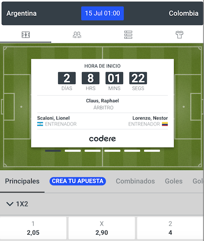 pronostico argentina vs colombia final copa america