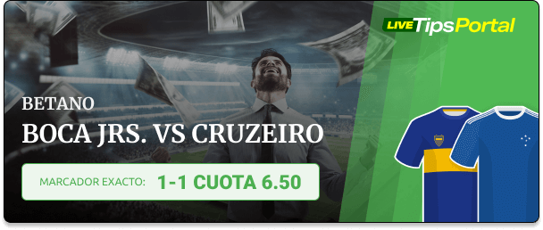 Pronóstico Marcador exacto Boca Jrs vs Cruzeiro Copa Sudamericana