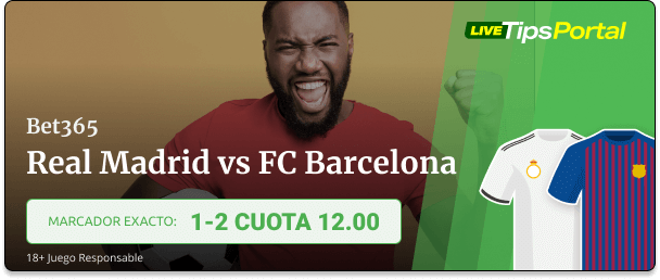 Pronóstico al marcador exacto del partido Real Madrid vs FC Barcelona.