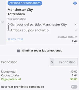 pronostico manchester city vs tottenham 20-11.