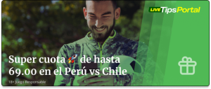 super cuota de coolbet en chile y peru para el partido peru vs chile 16-11