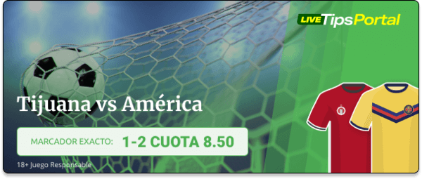 tijuana vs america: pronostico al marcador exacto 22-11.