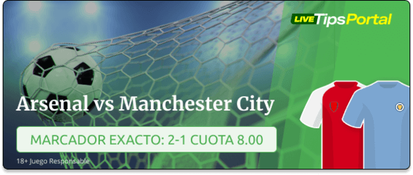 arsenal vs manchester city: pronostico al marcador exacto.