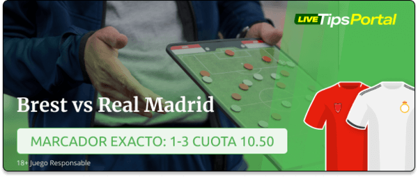 brest vs real madrid: pronostico al marcador exacto de la champions league.