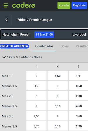 pronostico Nottingham Forest vs Liverpool