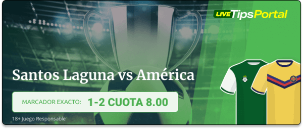 santos laguna vs america: pronostico al marcador exacto. 26-1-25.