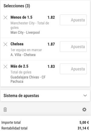 apuesta combinada de bwin.