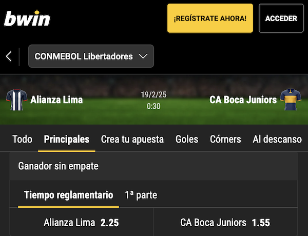 alianza lima vs boca juniors: pronostico de bwin.