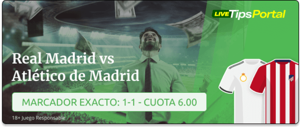 real madrid vs atletico de madrid: pronostico al marcador exacto.