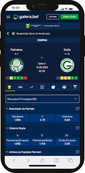 Palmeiras x Goiás Palpite - Brasileirão Serie A 15.09.23 Odds Galera.bet