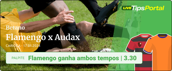 Palpite Flamengo x Audax Campeonato Carioca - Betano