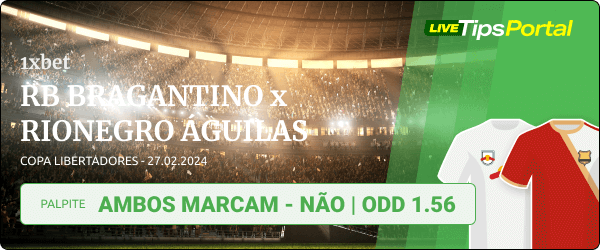 RB Bragantino x Rionegro Águilas Palpite - 27.02.2024 Copa Libertadores