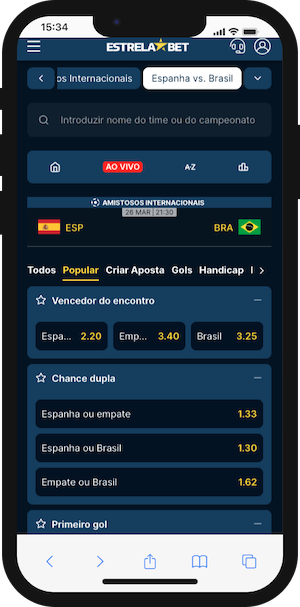 Espanha x Brasil Palpite - Amistoso 26/03/2024 Odds Estrelabet