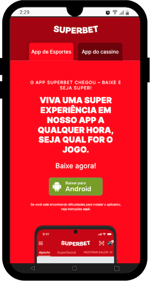 Como baixar a Superbet app - Passo a Passo