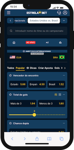 Estados Unidos x Brasil Palpite - Amistoso Internacional 12.06 com odds Estrelabet