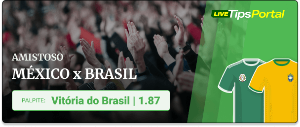 México x Brasil Palpite para a vitória do Brasil - 08.06.2024