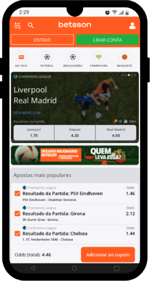 app betsson brasil